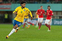 Luiz Adriano playing for the Brazilian National Team. 20141118 1944 AUTBRA 5443.jpg