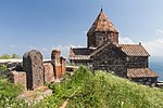 Holy Apostles church (Surp Arakelots church). Sevan Monastery (Sevanavank). Gegharkunik Province, Armenia.