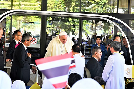 Pope Francis visit Saint Louis Hospital 21 November 2019