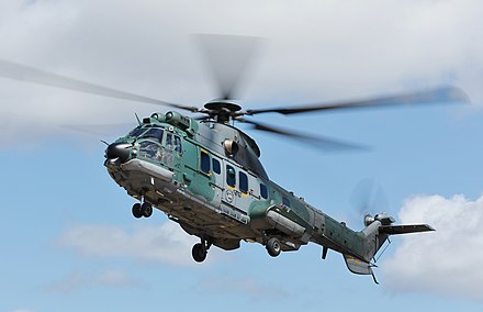 A CSAR EC 725 helicopter