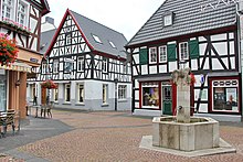 Der Tierbrunnen im Stadtzentrum von Bad Honnef