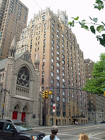 55 Central Park West (in 2007), which served as the setting for the climactic battle.