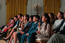 Asian American and Pacific Islander audience at the screening of American Born Chinese in the White House (May 2023) AAPI Month (2023-05-09) 03.jpg