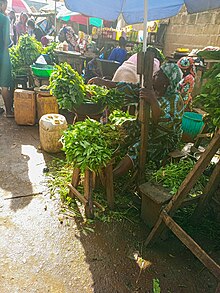 Vegetables A vegetable stand in Owode Market, Offa, Kwara State.jpg