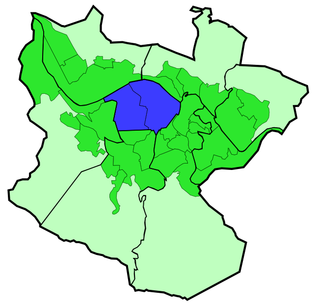 Localização de Abando em Bilbau