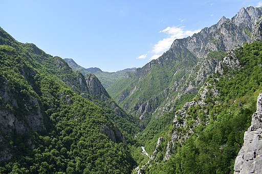 Albanien: Gash-Tal (Lumit i Gashit); UNESCO-Weltnaturerbe in Albanien. Ahu tree