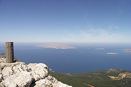 Chalki von Rhodos aus gesehen