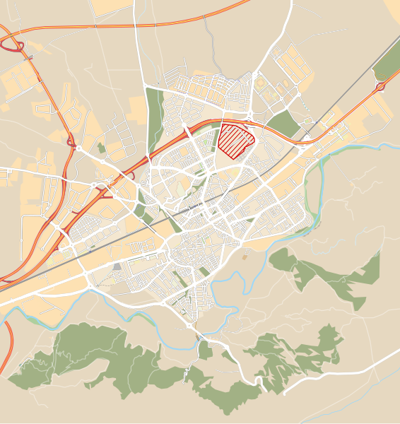 File:Alcalá de Henares city center map.svg