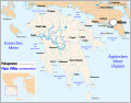 Alfios River, Peloponnes, Greece - course - political map - DE Labels.svg
