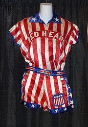 Uniform worn by the All American Red Heads Team All American Red Heads uniform.jpg