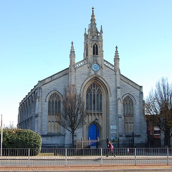 All Saints Church, Church Street, Landport, Portsmouth designed by Jacob Owen with assistance from Thomas Ellis Owen