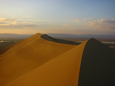 The "singing dune" at Altyn-Emel National Park
