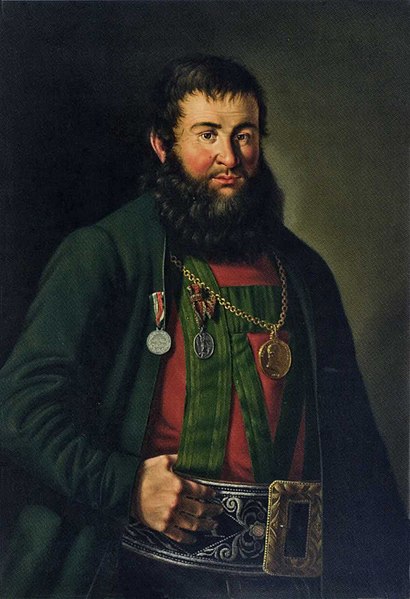Posthumous painting of Andreas Hofer