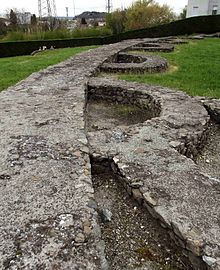 Überreste des Amphitheaters von Ivrea