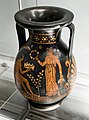 Apulian red figure pelike - RVAp extra - youth and woman - draped youths - Firenze MAN 4043 - 03