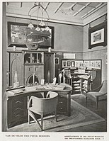 Рабочий кабинет. Петер Беренс и А. ван де Велде. Ок. 1903 г.