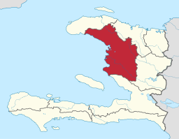 Departementets läge i Haiti.