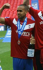 Chambers after playing for York City in the 2012 Conference Premier play-off final Ashley Chambers 20-05-2012 1.jpg