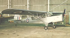 Auster III de la Royal Australian Air Force au musée de la Royal Australian Air Force, à Point Cook, dans l'État du Victoria, en mars 1988.