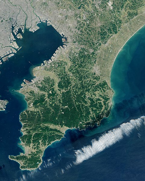 Sentinel-2 image of Bōsō Peninsula