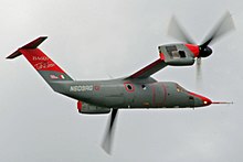 An AW609 performing a flight demonstration in airplane mode at the 2008 Farnborough Airshow BA609 in airplane mode at 2008 Farnborough Airshow.jpg