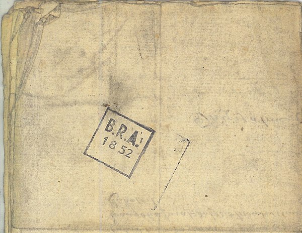 A stamp on a historic document, showing that it has passed through the hands of the Records Preservation Section of the British Records Association, a