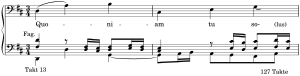 Incipit of Quoniam tu solus sanctus BWV 232 Incipit Nr. 11 Quoniam.svg