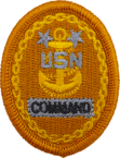 Badge of a United States Navy command master chief petty officer (embroidered).png