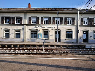 <span class="mw-page-title-main">Gottmadingen station</span> Railway station in Gottmadingen, Baden-Württemberg, Germany