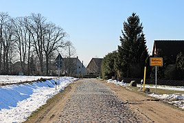 North-east entrance to the village