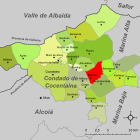 Расположение муниципалитета Балонес на карте провинции