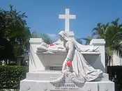 Tumba de Gerardo Barrios en Cementerio de los Ilustres en San Salvador.