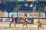 Deutsch: Beachhandball Europameisterschaften 2019 (Beach handball Euro); Tag 6: 7. Juli 2019 – Spiel um Platz Drei, Frauen, Kroatien-Niederlande 0:2 (14:23, 20:22) English: Beach handball Euro; Day 6: 7 July 2019 – Women's Bronze Medal Match – Croatia-Netherlands 0:2 (14:23, 20:22)