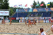 Deutsch: Beachhandball Europameisterschaften 2019 (Beach handball Euro); Tag 5: 6. Juli 2019 – Frauen, Halbfinale, Kroatien-Dänemark 1:2 (12:19, 17:10, 4:7) English: Beach handball Euro; Day 5: 6 July 2019 – Semifinal Men – Croatia-Denmark 1:2 (12:19, 17:10, 4:7)