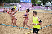 Deutsch: Beachhandball bei den Olympischen Jugendspielen 2018; Tag 6, 11. Oktober 2018; Mädchen, Platzierungsrunde - Amerikanisch Samoa-Hongkong 0:2 English: Beach handball at the 2018 Summer Youth Olympics at 11 October 2018 – Girls Consolation Round – American Samoa-Hong Kong 0:2