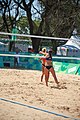 Deutsch: Beachvolleyball bei den Olympischen Jugendspielen 2018; Tag 8, 14. Oktober 2018; Mädchen, Achtelfinale – USA-Peru 2:0 (21–19/21–12) English: Beach volleyball at the 2018 Summer Youth Olympics at 14 October 2018 – Girls Round of 16 – USA-Peru 2:0 (21–19/21–12)