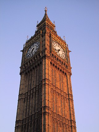 De klokketoren van het Palace of Westminster