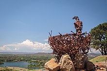 'Nest III' at the top of Dairy Farmers Hill Birds Nest Sculpture on Dairy Farmers Hill.jpg