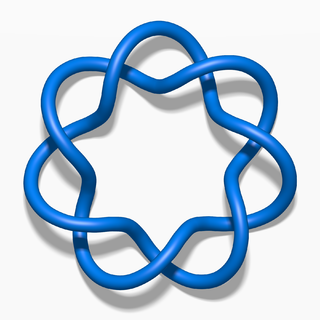 7₁ knot Mathematical knot with crossing number 7