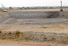 A clay pit in the Peterborough Member Bradley Fen clay pit in Lower Oxford Clay - geograph.org.uk - 81094.jpg
