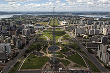 Monumental Axis, Brasília designed in 1960 by Oscar Niemeyer and Lúcio Costa