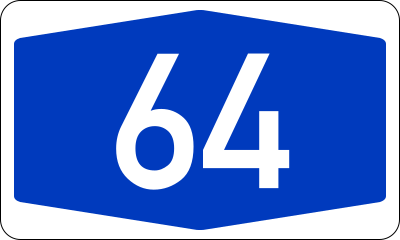 File:Bundesautobahn 64 number.svg