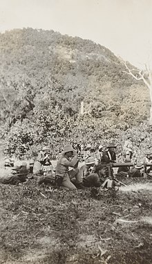 Australian Machine Gun Section training, Palm Island, F. S. Burnell State Library of New South Wales, PXA 2165 Burnell WW1 PXA 2165 SLNSW 008.jpg