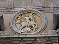 High relief by Gaspare Guercio from the facade, showing Saint George