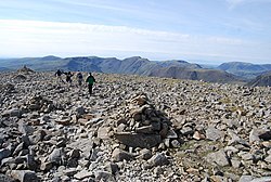 Scafell Pike: Nimi, Vuoret ja huiput, Luonto