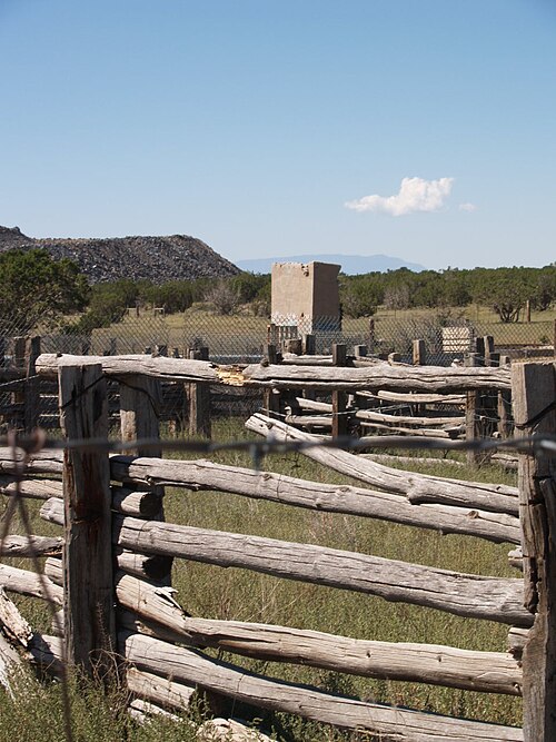 Livestock corrals at the Headquarters trailhead