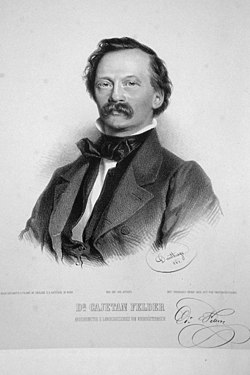 Cajetan Felder (Adolf Dauthage litográfiája, 1861)