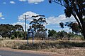 English: Town entry sign at en:Callawadda, Victoria