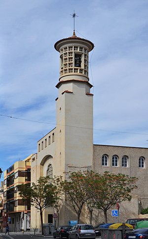 Campanar de l'església de sant Joan Baptista d'Elx.jpg