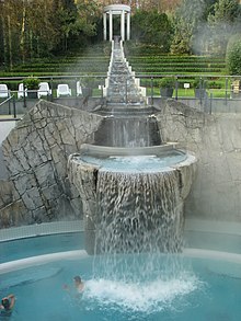 Waterfall, Carolus Spa, Aachen, Germany CarolusThermen01.JPG